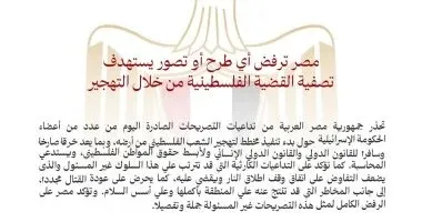 بيان الخارجية المصرية بيان الخارجية المصرية
